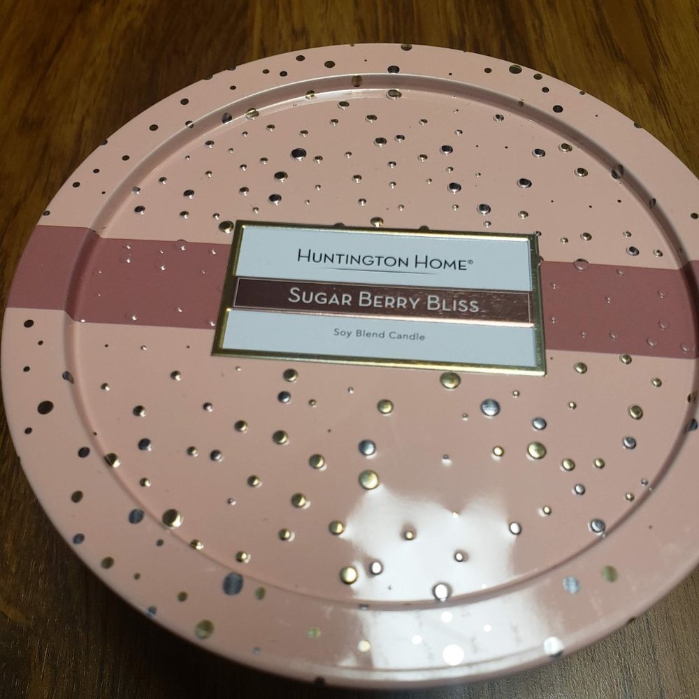 COPY - Huntington Home 3 wick candle decorative tin